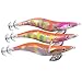 Professional Squid Bait,11pcs kit Fishing Lure Plastic Hard Squid Jigs Luminous Tail Saltwater Tackle Hook with 3.5 Plumbum (LOT OFFER(2))