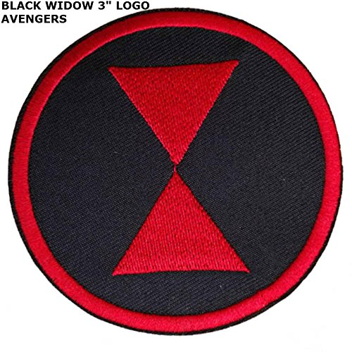 Athena Marvel Comics Avengers Black Widow 3" Embroidered Iron/Sew-on Applique Patch