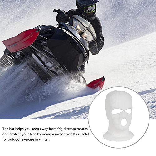 Per Full Face Winter Warm Mask with 3 Holes Breathable Knitted Balaclava Hat Thermal Ski Cycling Mask for Men Women