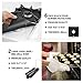 Stove Burner Covers Black Gas Hob Protectors Liner 0.2mm 10.6” x 10.6” Reusable and Dishwasher Safe Fast Clean Liners for Kitchen and Cooking FDA Approved and BPA FREE Gas Range Protector (10 Packs)
