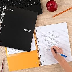 Five Star Spiral Notebook + Study App, 2