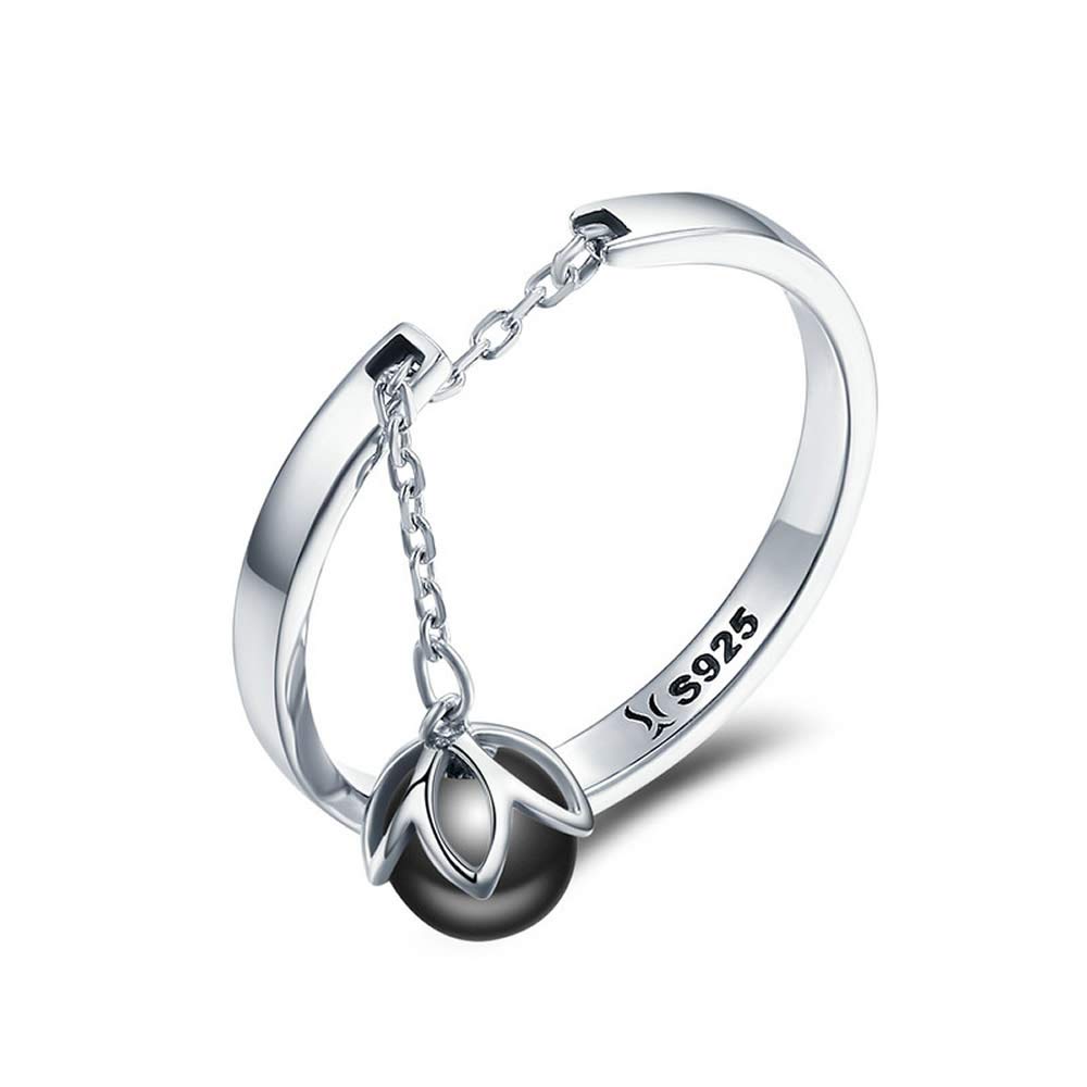 Bijoux Blu Authentic 925 Sterling Silver Tears of Flowers Dangle Open Finger Rings for Women Sterling Silver Jewellery