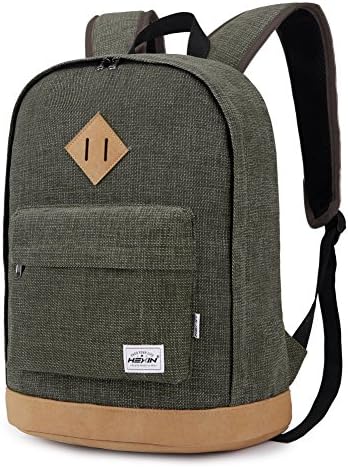 DANALA Classic Canvas School Backpack Laptop Backpack Travel Rucksack