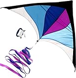 Moon Glow Sports Delta Kite for Kids and Adults, Large, 60