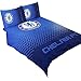 Chelsea FC Official Fade Reversible Football/Soccer Crest Double Duvet Set (Full) (Blue)