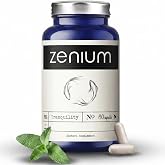 Zenium Stress Relief Supplement Supports Mood &amp; Mental Focus - Feel Calm &amp; Relaxed - Eases Tension &amp; Nervousness - Ashwagandha, Magnesium &amp; L-Theanine - Sarpagandha Inspired - 60 Capsules