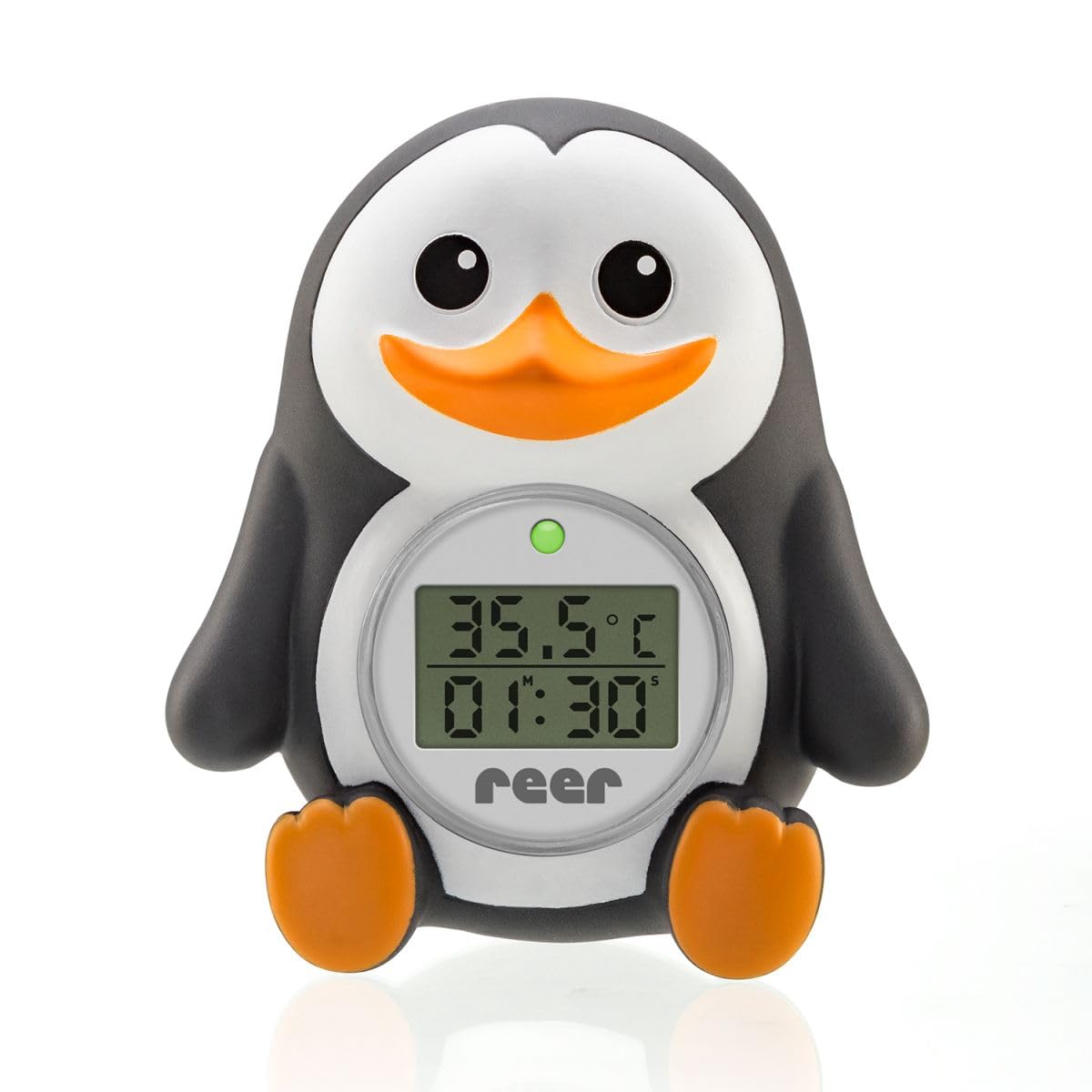Reer Cute Underwater World Baby Bath Thermometer Child Safe Bath Thermometer - Penguin