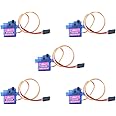 SG92R 9g Micro Servo Motor 360 Degree Continuous Rotation for RC Remote Control Aircraft Model Need PWM 500-2500usec(Pack of 5pcs)