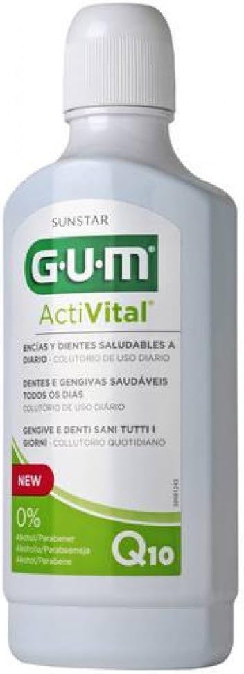 GUM ACTIVITAL Mouthwash 500ml, Blanco, 500 ml (Pack of 1)