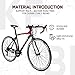 Outroad Road Bike 700c Spoke Wheels Road Bicycle 21 Speed 26 inch Commuter Bicycle (Black and Red)thumb 3