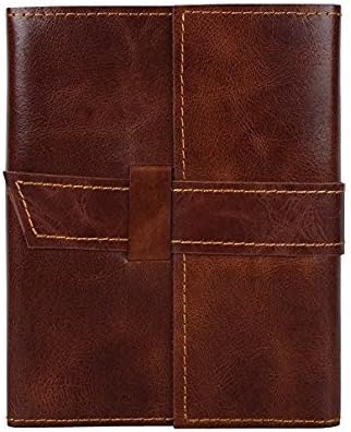 Leather Journal Writing Notebook - Antique Handmade Leather Bound Daily Notepad for Men & Women Unlined Paper Medium 7 x 10 Inches, Best Gift for Art Sketchbook, Travel Diary & Notebooks to Write in