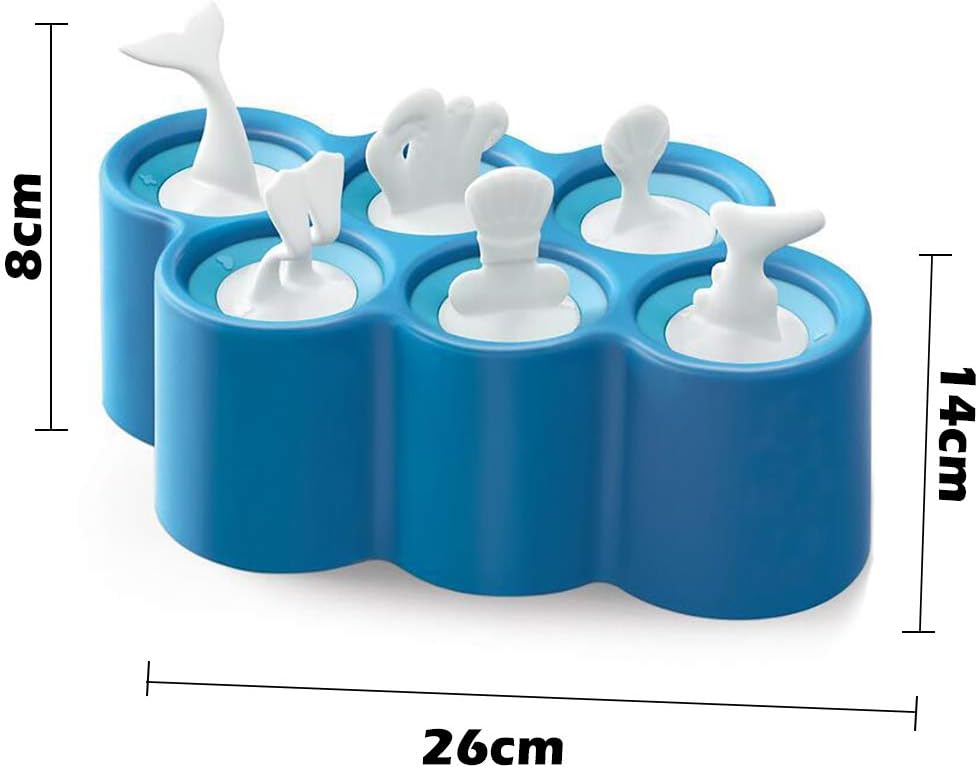 Samtity Pesce Pagliaccio A 6 Buche A Forma Muffa Del Ghiacciolo Muffa Del Gelato Del Fumetto Stampo Per Ghiaccioli In Silicone Fai Da Te Per La Casa E La Cucina Stampi Per Gelato Casa