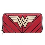 DC Comics Wonder Woman Logo Zip Around Ladies Wallet