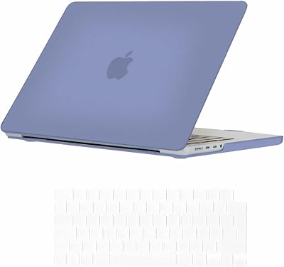 Se7enline 16 inch MacBook Pro Case Lavender Gray Hard Shell A2485 A2991 A3403