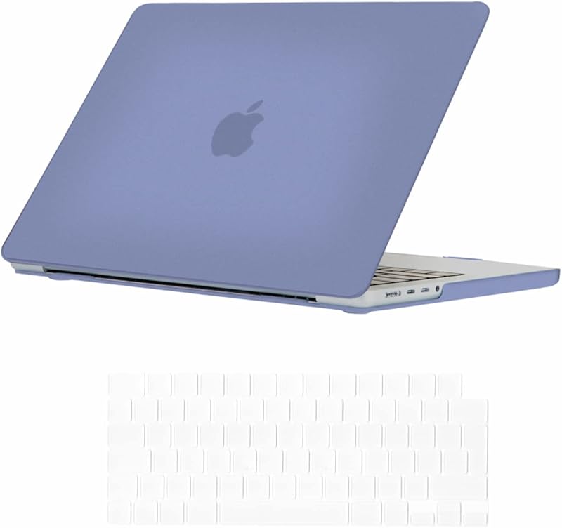 Se7enline 16 inch MacBook Pro Case Lavender Gray Hard Shell A2485 A2991 A3403