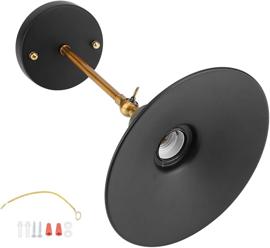 koulate Deckenpendelleuchte, E27 Rustikale Vintage Wandleuchte mit