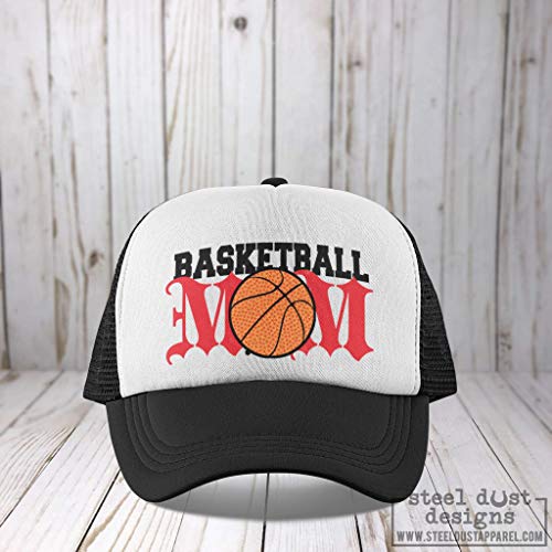 Basketball Mom Trucker Hat Foam Mesh Team Sports Spirit Wear Mom Fan Gear