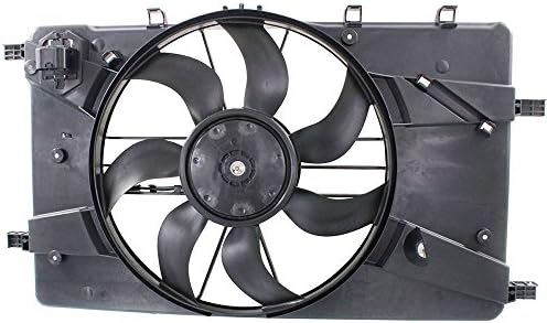 Hex Autoparts Radiator Condenser Cooling Fan Assembly for 2012-2015 Buick Verano 2.4L 2011-2015 Chevrolet Cruze 1.4L 1.8L