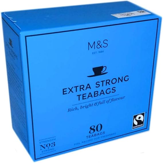 MS tea extra strong (3in1 pack) 240 tea bags by Marks and Spencer