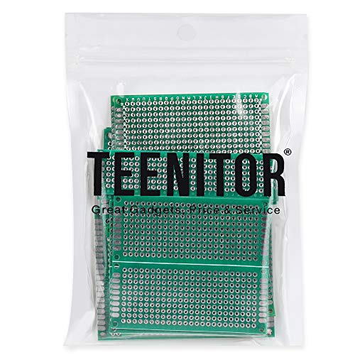 20 PCS Prototype Board, Double Side PCB Board Kit 7x9,6x8,3x7,4x6,2x8,5x7CM Circuit Boards for Soldering Arduino Boards DIY Home Projects Anti-Oxidation by Teenitor - Thumbnail 7