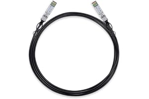 TP-Link 3 Meter, 10 Feet 10G SFP+ Direct Attach Cable(DAC) (TL-SM5220-3M) - Passive Twinax Cable, 10GBASE-CU SFP+ to SFP+ Con