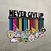 Believe&Train Never Give Up - Motivational Medal Hanger