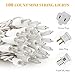 ON'H Christmas Lights 100 Count Clear Mini String Lights Set for Room Garden Holiday Party with Warm White, White Wire