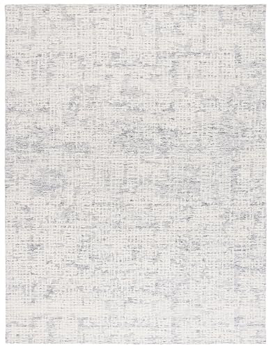 SAFAVIEH Area Rug 8x10 - Ebony Collection - Large - Ivory & Grey, Handmade Wool…
