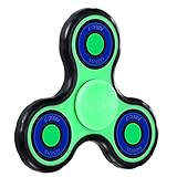 (Upgraded Version) Fidget Spinner, POAO Fidget Toys for ADD, ADHD, Anxiety, and Autism Adult Children (Glow Version-Blue)