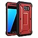 Galaxy S7 Case, ToughBox® [Shield Series®] [Shockproof] [Red] for Samsung Galaxy S7 Case [Built in Screen Protector] [with Holster & Belt Clip] [Has Kickstand]