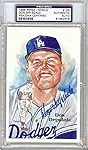Don Drysdale Signed Autographed 1985 Perez-Steele Postcard Dodgers PSA 81982548
