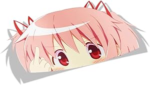 Puella Magi Madoka Magica - Big Head - Anime Vinyl Transfer Stickers 001 (5.8" x 10")