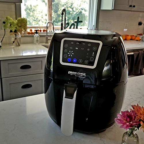Ergo Chef USA MY AIR FRYER Large 5.8-Quarts Electric Air Fryer XL Powerful 1700 WATTS Includes 7 Accessories and Recipes