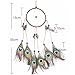 Dremisland Circle-Shaped Dream Catcher with Feathers Wall Hanging Decoration Ornament for Car,Home,Bedroom (Peacock #1)