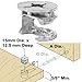 Platte River 866497, Fasteners, Knock Down (kd), 15mm X 12. 5mm Kd Cams, 10-pack