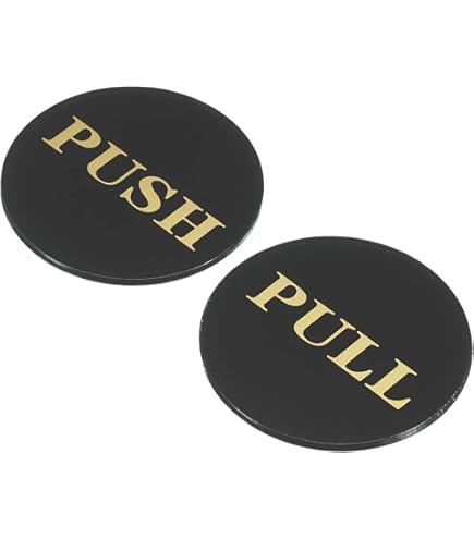 Señales Push Pull Para Puertas - Acero Inoxidable 304, Pack De 4