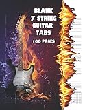 7 String Blank Guitar Tablature Paper - Blank Guitar Tabs: Large Format Tablature 8.5