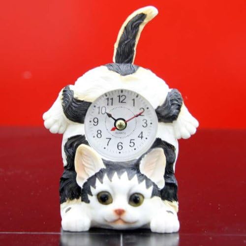Amazon Co Jp キャットテールスイング時計 猫置時計 三毛猫 キャット ねこ ネコ 腕時計