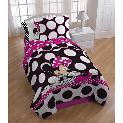 Buy LO 5 Piece Girls Pink Black White Disney Minnie Mouse Themed