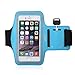 iXCC iPhone 6 / 6s Armband, Sports Running Armband with Key Holder and Dual Arm-Size Slots for iPhone 6, 6s, 5s, 5, 5c, SE, iPod MP3 Player - Blue