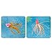 RUNCL Anchor Box - Paddle Tail Worms, Swimbaits, Soft Fishing Lures Ribbed Design Big Boot Tail 2-1/2in (Pack of 25)