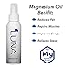 Luna 100% Pure Magnesium Oil Spray - Less Sting Less Itch - All-Natural Deodorant - Quick Transdermal Absorption - Great for Topical Migraine Relief, Muscle Soreness, Stress, Anxiety, Sleep & More