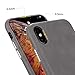 TOOVREN for iPhone X Leather Case Protective Ultra Thin Vintage Anti-Slip Grip Shell Hard Back Cover for iPhone X /10 5.8'' Gray