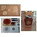 Wooden Rubber Stamps, ArtCastle 3 Pcs Round Lace Pattern Stamps
