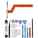 Omnirepairs USB Charging Dock Port Flex Cable with Microphone and Menu Key Ribbon Assembly Replacement for Samsung Galaxy Tab Pro Model (10.1 inch) SM-T520 with Repair Toolkit