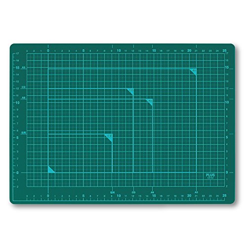 PLUS(プラス) カッターマット 両面 A4 230×320mm グリーン 48-573商品画像