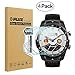 Diruite 4-Pack for Ticwatch Pro Screen Protector, 2.5D 9H Hardness Tempered Glass Screen Protector for Ticwatch Pro Smartwatch [Anti-Scratch] [Perfectly Fit] [Bubble-Free]