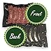 FoodVacBags 11X50 Black & Clear Vacuum Sealer Bag Roll, Foodsaver Compatible, Heavy-Duty, Commercial Grade, Odor Resistant, Sous Vide, Light Protection
