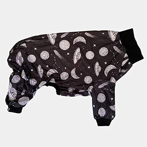 Tooth and Honey Pitbull Pajamas/Outerspace UFO Print Onsie/Lightweight