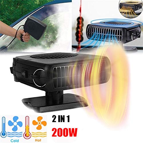 MSOO 200W 12V Car Truck Auto Heater Hot Cool Fan Windscreen Window Demister Defroster